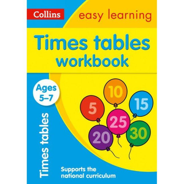 Collins Easy Learning Activity Book, Times Tables Workbook Ages 5-7, B ...