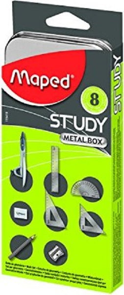 Maped 10 Piece Compass And Geometry Study Sets Pack Of 6 - Office Depot