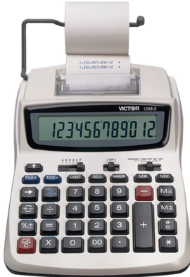 Victor Digital Compact Accounting Calculator, Model#1208-2