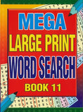 Mega Large Print Word Search, Activity Book, Assorted