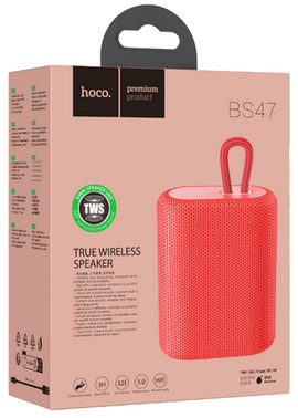 Hoco BS47 Uno Sports True Wireless BT Speaker, RED