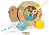 Janod Wooden Pure Pull-Along Musical Snail