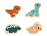 Janod Wooden Dino 4-Set Puzzles, 2, 3, 4 & 5 Pieces