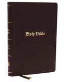 KJV Holy Bible, Comfort Large Print, Brown Soft Leather Cover