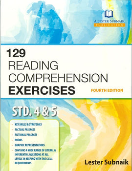 129 Reading Comprehension Exercises, Std. 4&5, (2024) Fourth Ed. BY L. Subnaik