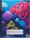 Leader Composition Notebooks, 10x8in, Hardcover, CORAL REEF