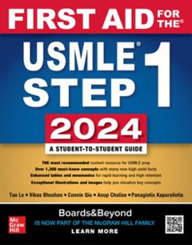 First Aid For The USMLE Step 1 2024, Thirty-fourth Edition