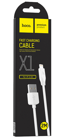 Hoco X1 Rapid Fast Charging Data Cable USB A to iPhone (Length 2m)