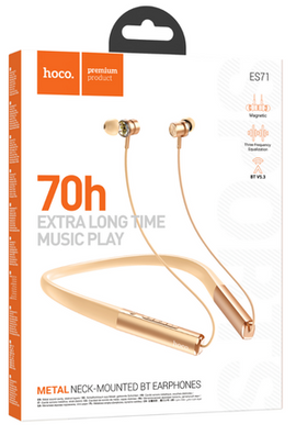 Hoco ES71 Platinum Neck-Mounted BT Sport Earphones, ROSE GOLD