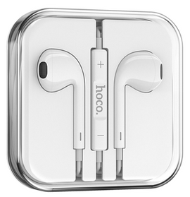 Hoco M80 Original Wired Earphones with audio plug,Single Unit, WHITE