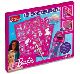 Maped Creativ Barbie Scratching Sticker Kit, 70pc