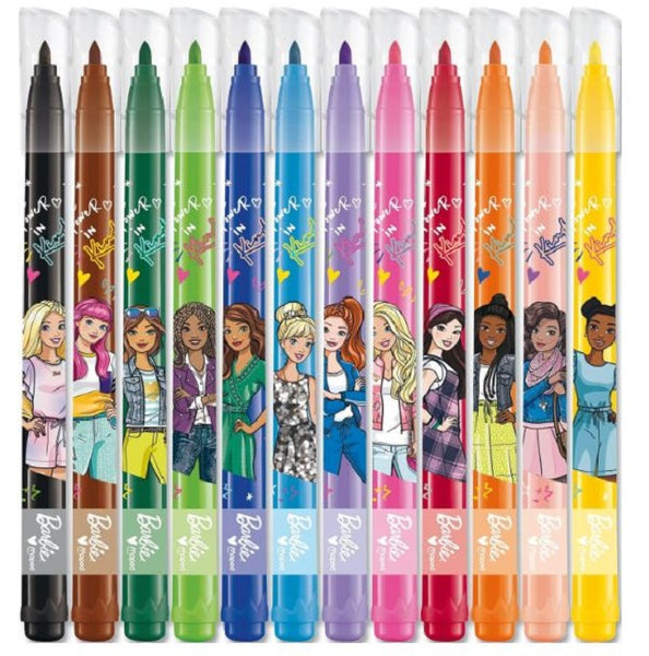 Maped Barbie Felt Tip Markers, 12ct – Charrans.com