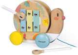 Janod Wooden Pure Pull-Along Musical Snail