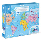 Janod Jigsaw Giant Puzzle, Educational World Curiosities, 350 Piece