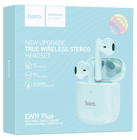 Hoco EW19 Plus True Wireless Stereo BT Headset, SIERRA BLUE