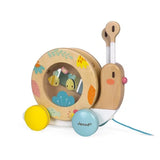 Janod Wooden Pure Pull-Along Musical Snail