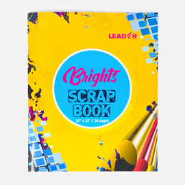 Leader Scrap Book,12" x10",Assorted Colors,24 Pages