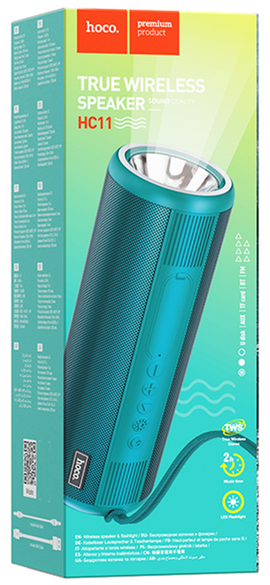 Hoco HC11 Bora Sports Wireless BT Speaker with Flashlight, TEAL