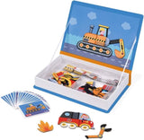 Janod Magnetic Book, Racers, 50 Magnets