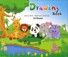 Winners Drawing Book 12in x 10in, 24 Sheets, Assorted Patterns