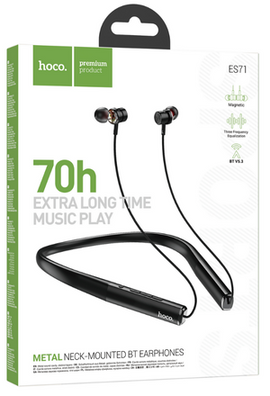 Hoco ES71 Platinum Neck-Mounted BT Sport Earphones, BLACK