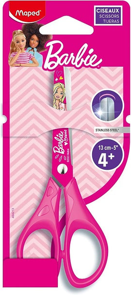 Maped Barbie Scissors, 5" Rounded Tip S/Steel