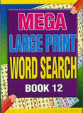 Mega Large Print Word Search, Activity Book, Assorted