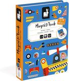 Janod Magnetic Book, Racers, 50 Magnets