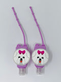 Kids Hand Sanitizer with Holder, Purple Puppy