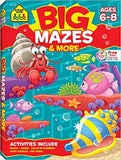 School Zone Big Mazes and More Workbook Ages 6-8