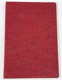 Embossed Softcover Diary, 10x 6.5in, Ruled Sheets - RED