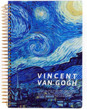 Vincent Van Gogh, Starry Night, Hardcover Notebook, Spiral Bound