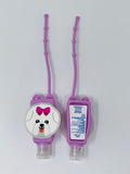 Kids Hand Sanitizer with Holder, Purple Puppy