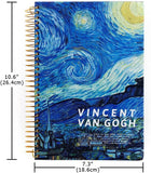 Vincent Van Gogh, Starry Night, Hardcover Notebook, Spiral Bound