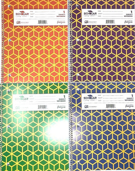 Scholar, 1 Subject Spiral Bound Notebook