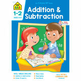 School Zone Addition & Subtraction Grades 1-2 Workbook