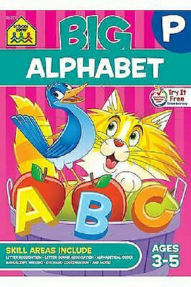 School Zone Big Alphabet P-K Workbook Ages 3-5